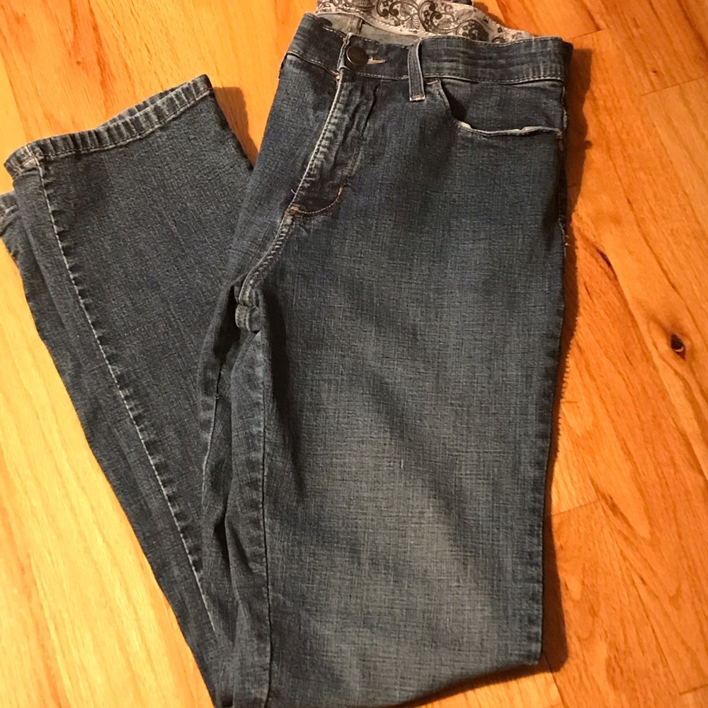 Lee Platinum Stretch Waist Distressed Jeans Sz 10